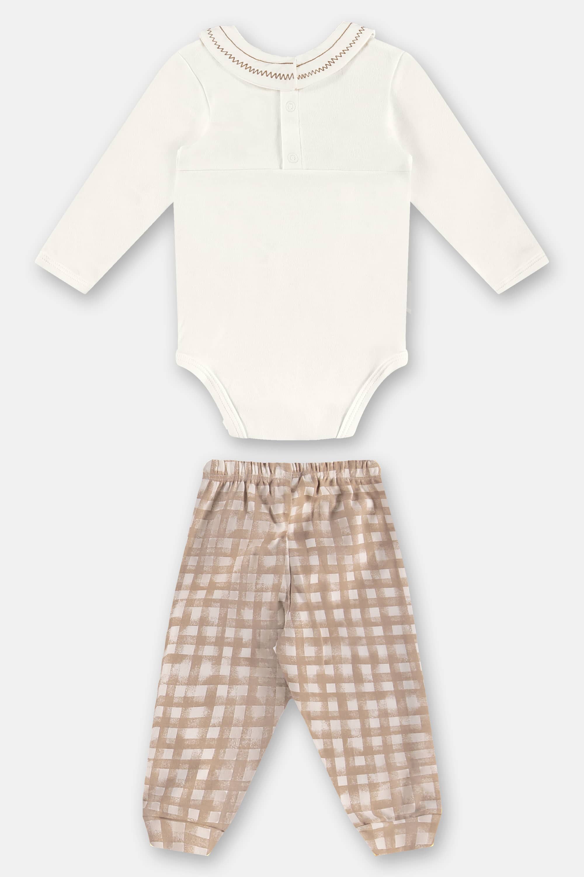 Conjunto com Body e Calça para Bebê Menino (Off White) Up Baby - Imagem 26